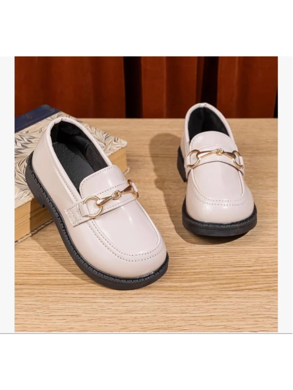 NEW Girls Slip-On Loafers Comfort Dress Shoes Oxford School Uniform Flats 11.5